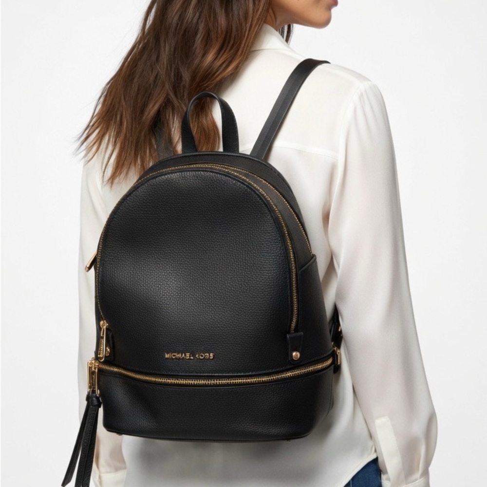 Michael Kors Jet Set Black Backpack